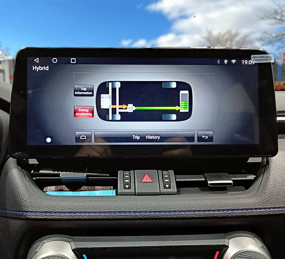 Магнитола для Toyota RAV4 2019-2022 - Carmedia HP-T1201 монитор 12.3", Android 12, 6Гб+128Гб, CarPlay, 4G SIM-слот