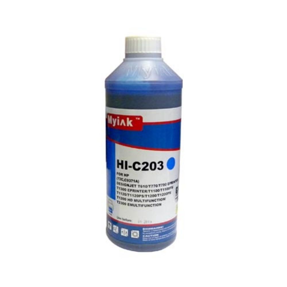 Чернила MyInk HI-C203 Gloria™ для HP 72/727/764 (1л, Dye) Cyan