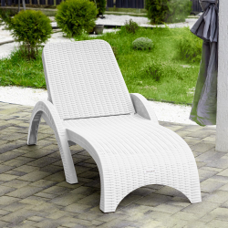 Шезлонг RATTAN Цвет: Белый