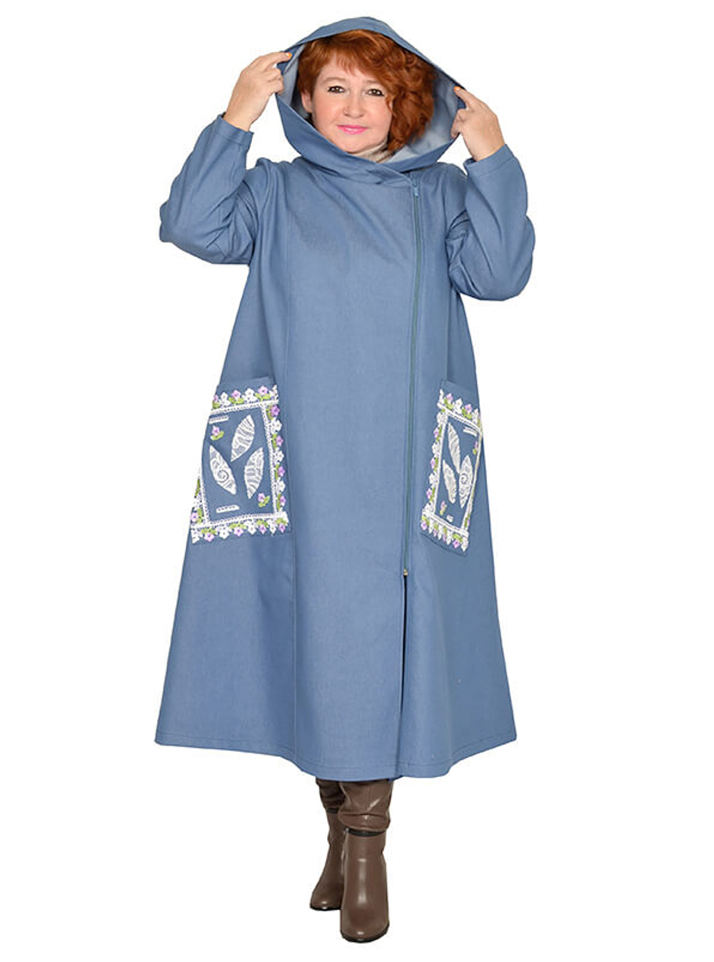 Плащ из джинсовой ткани Эра