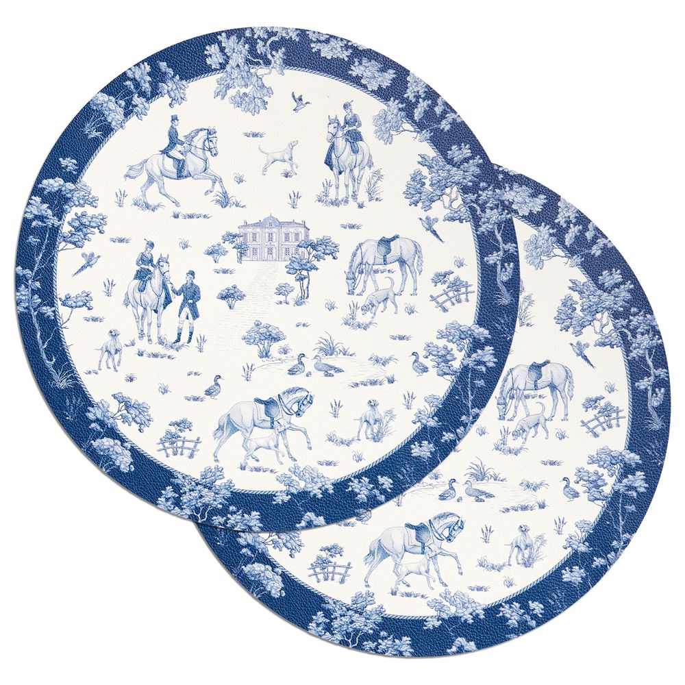 НАБОР ПОДСТАНОВОЧНЫХ САЛФЕТОК "DE JOUY" ИЗ 2 ШТ., ДИАМЕТР=38 СМ