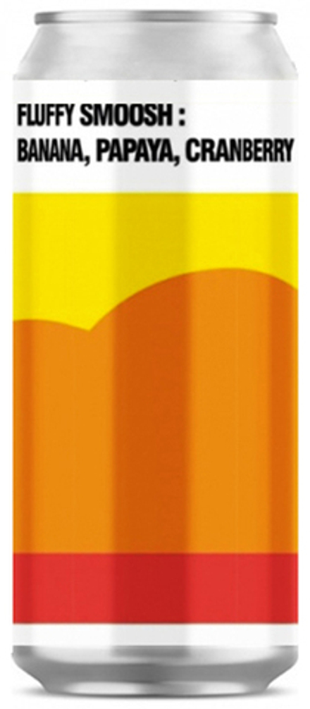 Пиво Блэк Кэт Флаффи Смуш: Банан, Папайя И Клюква / Black Cat Fluffy Smoosh: Banana, Papaya & Cranberry 0.45 - банка