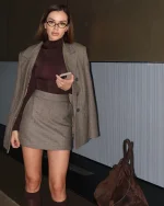 Юбка в клетку, Коричневый