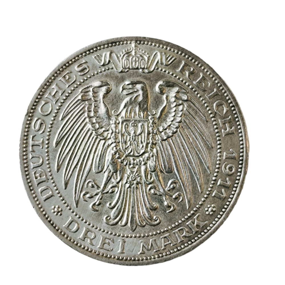 Монета Германии 3 марки 1911 год "Бреславский университет"