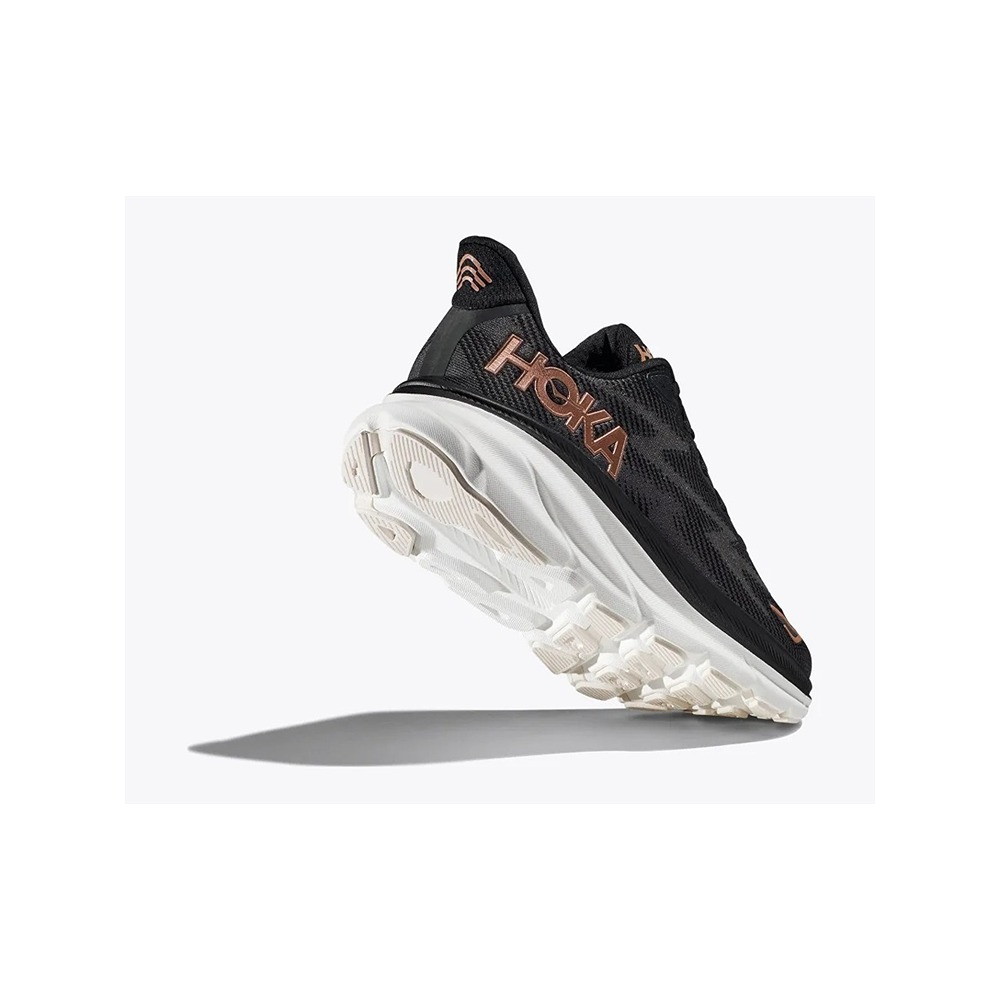 Кроссовки женские HOKA W CLIFTON 9 WIDE Black / Rose Gold
