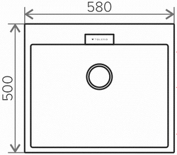 Мойка TOLERO LOFT TL-580 белый №923