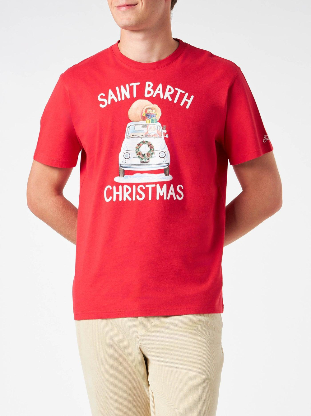Футболка Saint Barth BABBO CAR красный машина