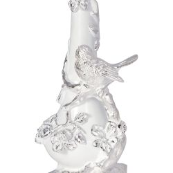 Настольная лампа Терра Белый с абажуром Тюссо Vatican (Ватикан) Сильвер