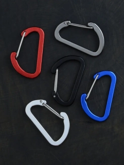 Карабин вспомогательный до 8 кг алюминий 40х25 мм