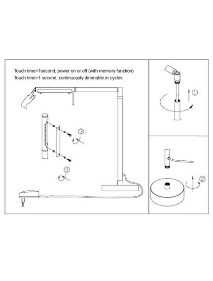 Настольная лампа Lucide Bergamo-led 12619/06/31