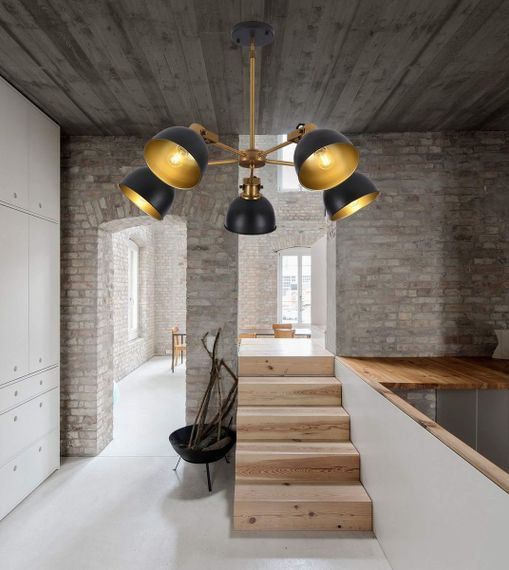 Подвесная люстра Lumina Deco Belmonti LDP D017-5 BK