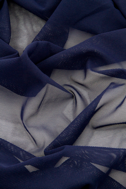 Сетка эластичная темно-синяя метражом (Турция)