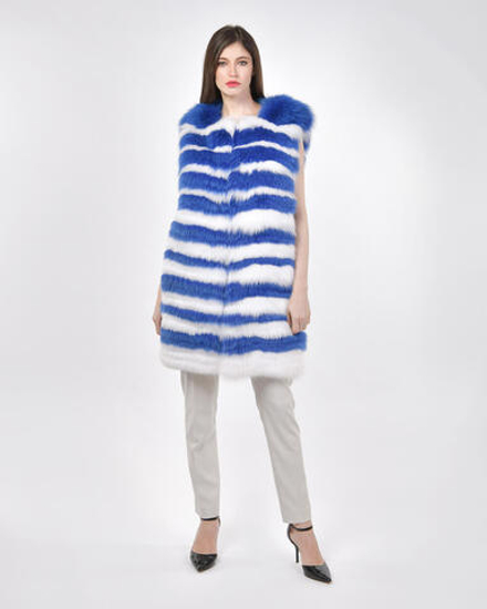 Жилет из меха лисы