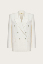 ДВУБОРТНЫЙ ЖАКЕТ ИЗ ЛЬНА И ШЕЛКА