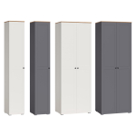 Шкаф Woodville Опра 13.227 белый PE шагрень, дуб золотой craft