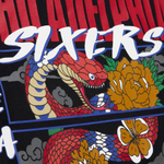 Баскетбольная футболка Mitchell&Ness NBA Asian Heritage Snake Philadelphia 76ers T-shirt Black
