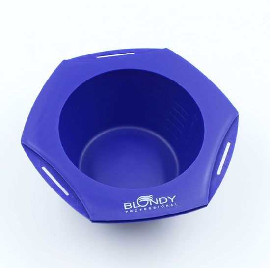 Миска для краски Blondy шестиугольная синяя