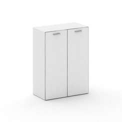 Fresco Шкаф широкий средний FR.ST-204 white Белый Бриллиант UM/Лакобель Белый/Хром 896*460*1202