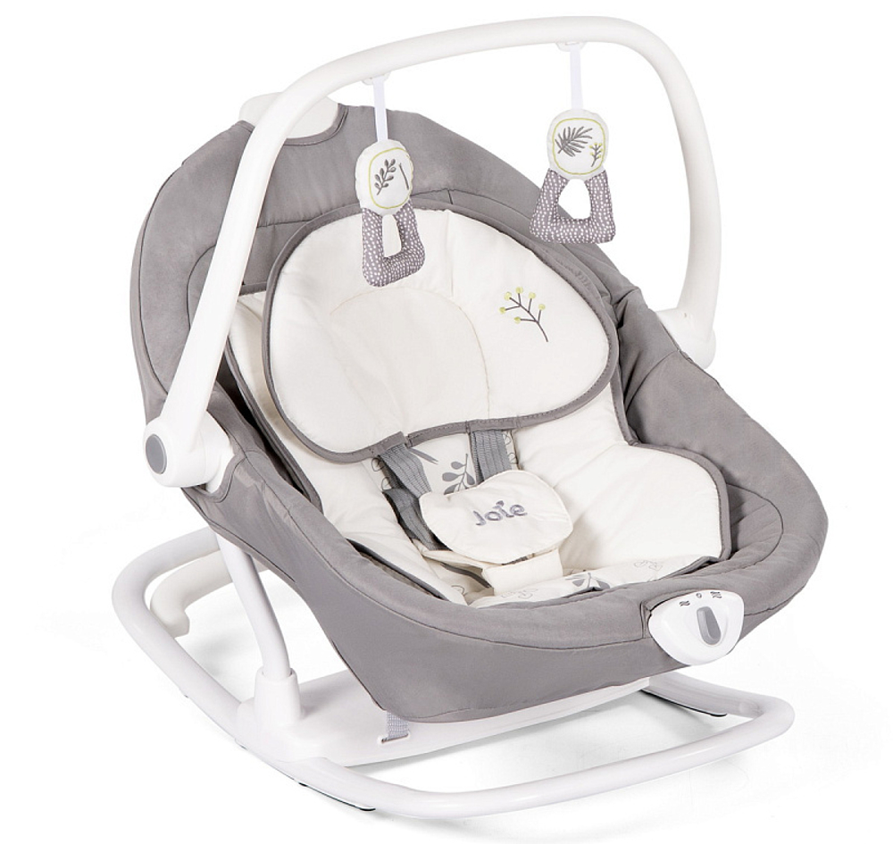 Детский шезлонг-люлька Joie Sansa GTD Fern