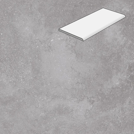 Ступень с фаской Lifebrick Limestone Silver 600x330x20