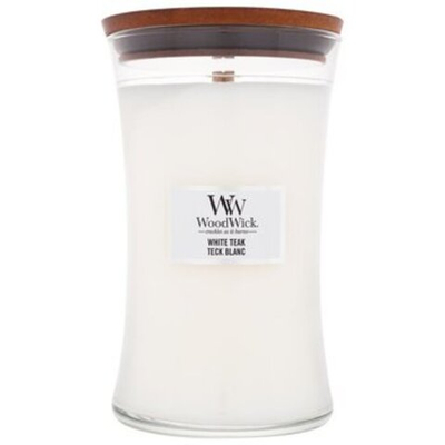 WoodWick White Teak Vase (White Teak) - Scented candle 609.5g
