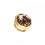 Кольцо Possebon Abalone 17.2 мм K9853.14/17.2 BR/G