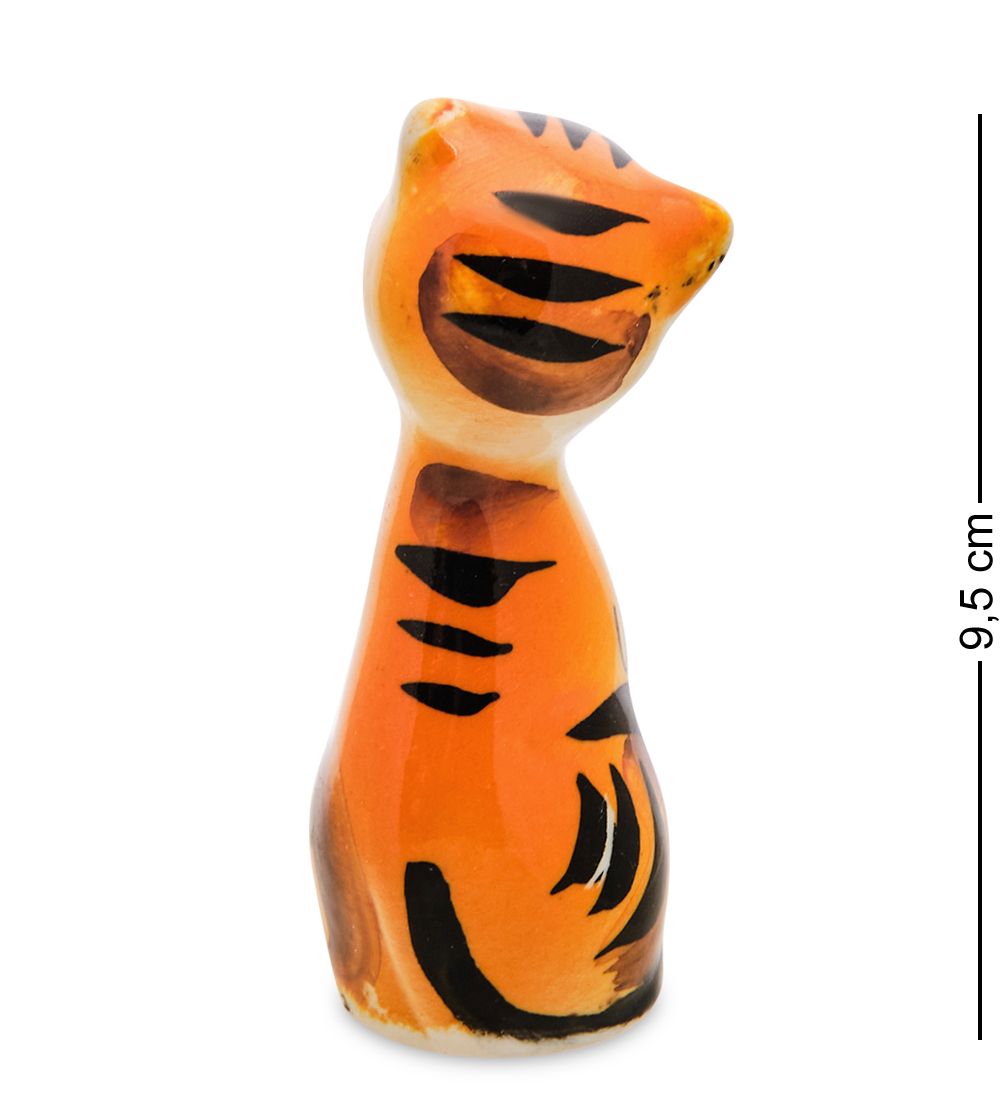 ГЛ- 061 Фигурка «Кошечка» цв. (Гжельский фарфор)