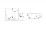 Раковина накладная ABBER Rechteck AC2202MW белая матовая