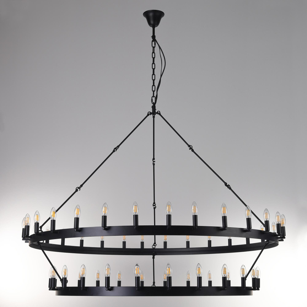 Citilux Смитсон CL470254 Люстра замковая подвесная Чёрная