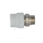 Муфта PP-R комбинированная разъемная белая Дн 25х3/4" НР для радиатора VALFEX 10159025