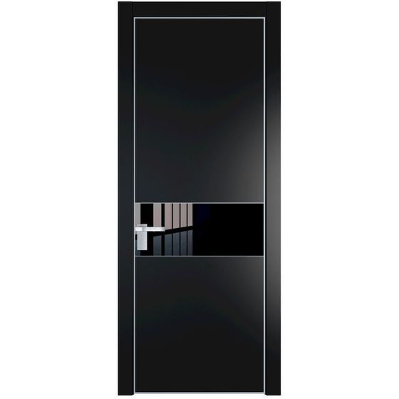 Profil Doors 17PA блэк профиль серебро стекло чёрный лак