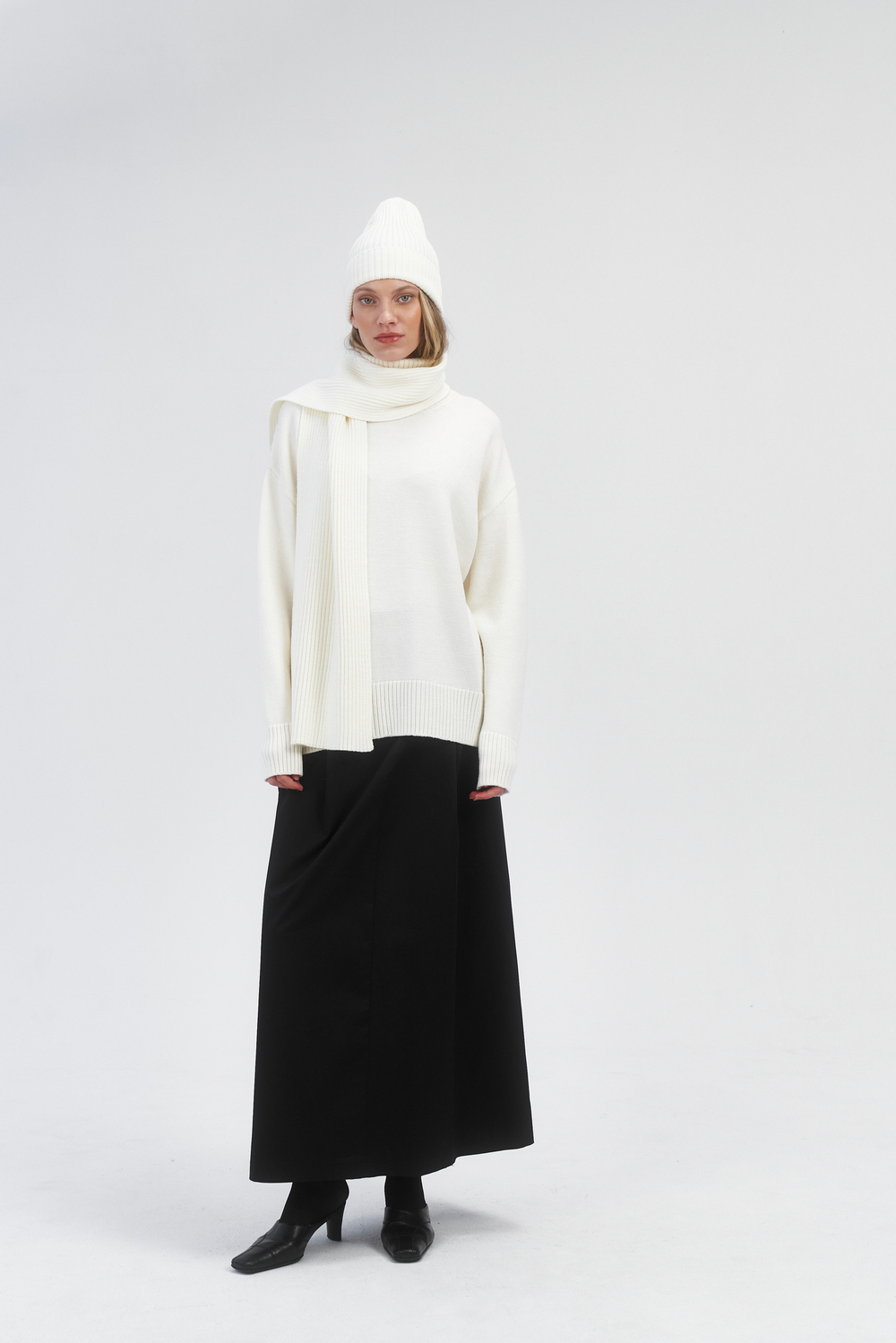 Шарф из шерсти мериноса