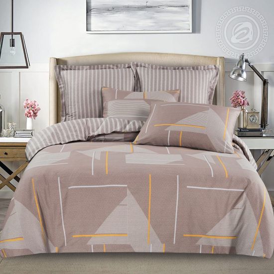 Евро комплект постельного белья Илария сатин