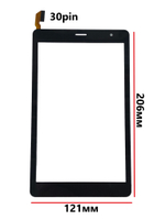 Тачскрин (сенсорное стекло) для MJK-GG080-2392 FPC