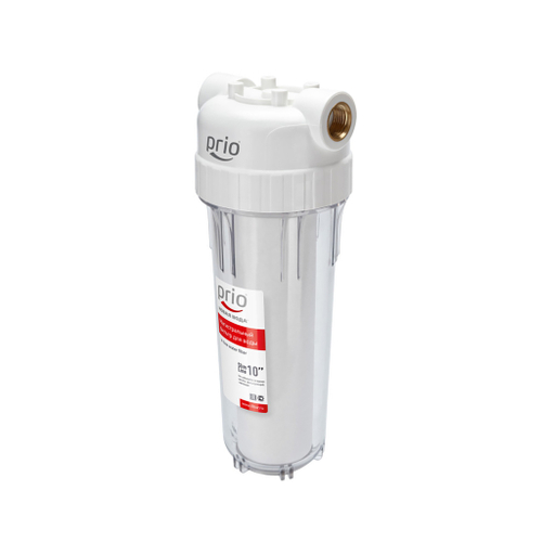 Фильтр магистральный 1/2'' для хол. воды прозр. 10"  PRIO (НОВАЯ ВОДА) (AU020)