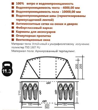 Палатка Indiana TWIN 6 NEW