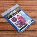 Дождевик 20 Мкрн 115см «Классик» с капюшоном и завязками, синий ДоброСад