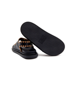 Кожаные босоножки barrel Alohas - черный(S00276)