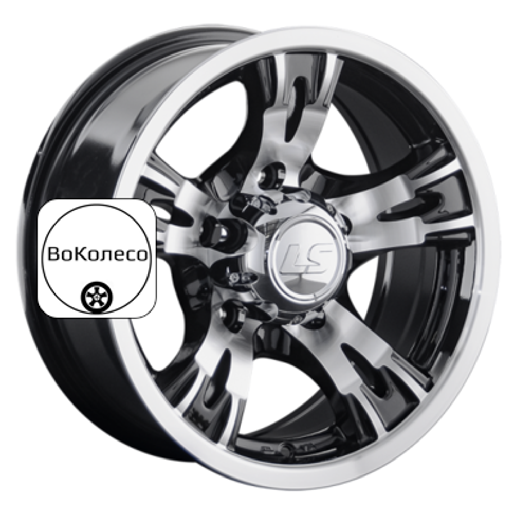 7x15/5x139,7 ET-10 D108,5 883 BKF (конус, Колпак+лого) LS