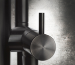 Смеситель для ванны Gessi 316, напольный, встраиваемый, с душевой лейкой, цвет Steel Brushed