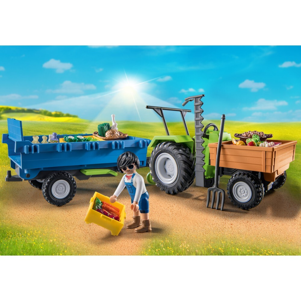 Playmobil — Сельский трактор с прицепом 71249 / артикул   71249  / GTIN 4008789712493