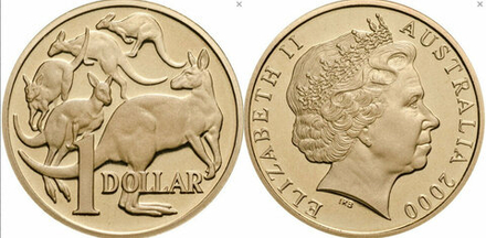 Австралия 1 доллар, 2000-2019 UNC
