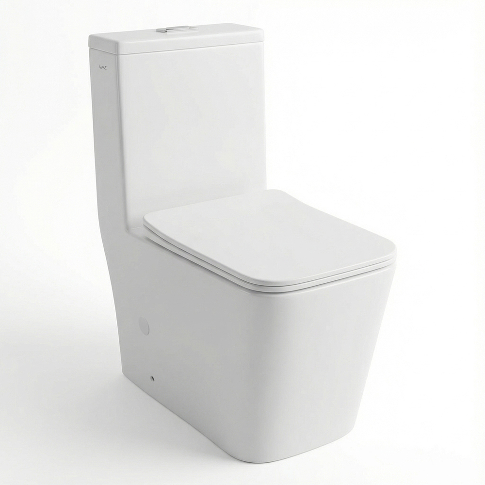 Унитаз-моноблок безободковый WAVE CALIPSO Tornado1.0,гор,ниж,2-кн.арм,сид.дюро,м/л,быстр,БЕЛЫЙглянец