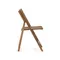 Складной стул Dandara из массива акации со стальной конструкцией и бежевым шнуром