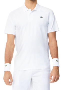 Мужское теннисное поло Lacoste Tennis x Novak Djokovic Ultra-Dry Polo - white