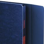 Ежедневник датированный 2022 А5 148х218 мм GALANT "Magnetic", под кожу, клапан, синий, 112935