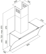 Кухонная вытяжка MAUNFELD Blast 60 черный фото 2
