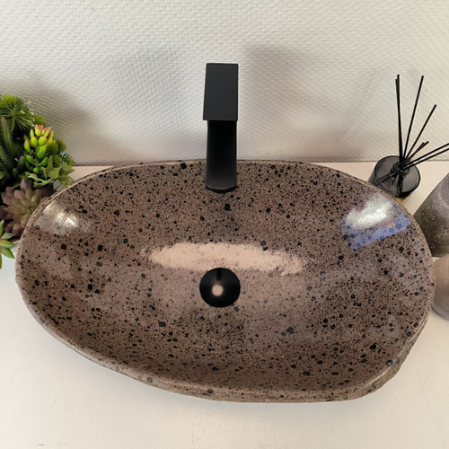 Раковина из речного камня RS-65392 58*35*15 0862