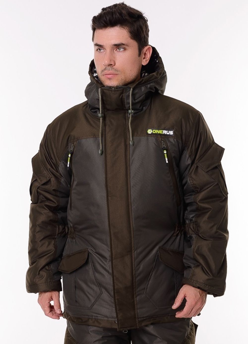 Зимний костюм для охоты и рыбалки ONERUS "Горный -45" (Таслан, Хаки) Полукомбинезон
