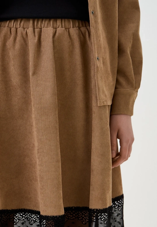 Рубашка Велюр, цвет бежевый